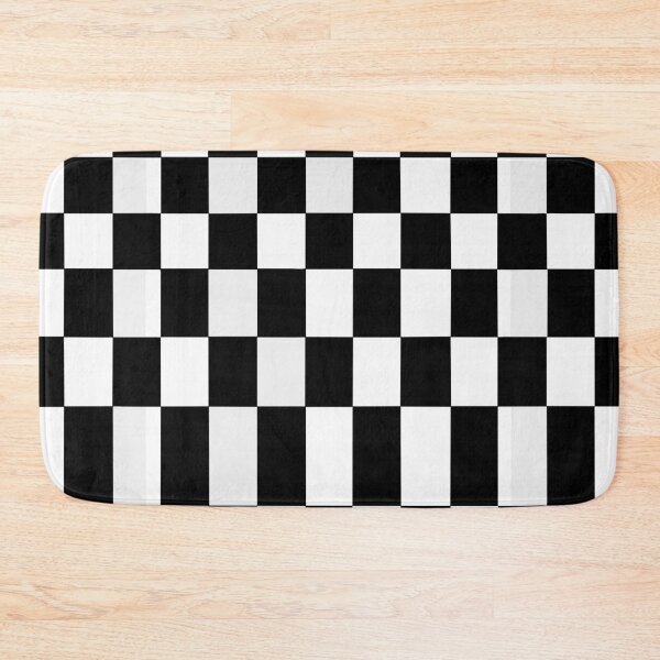 Item preview, Black and White Checkboard Abstract Retro SKA pattern designed and sold by siwabudda.