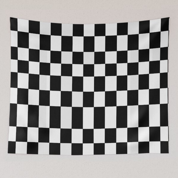 Item preview, Black and White Checkboard Abstract Retro SKA pattern designed and sold by siwabudda.