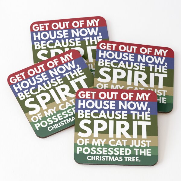 Item preview, cat just possessed Christmas tree designed and sold by Storiesforyou.