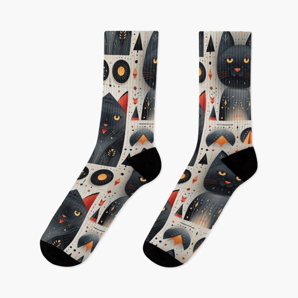 Item preview, Lucky Black Cat Print designed and sold by Inky-Spiration.