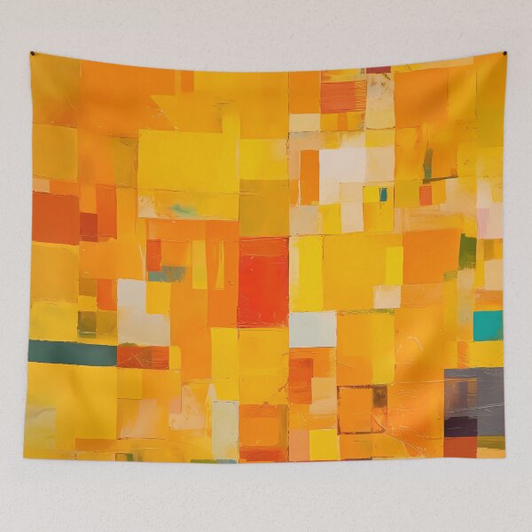 Item preview, A Geometric Yellow Abstract Piece designed and sold by alacaz.