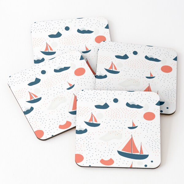 Item preview, minimal boat on sea designed and sold by Ttthunder123.
