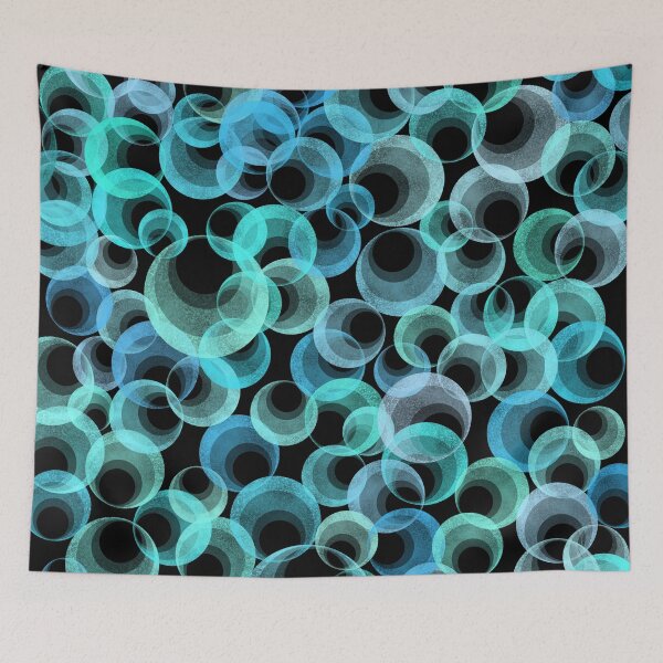 Item preview, Neon bubbles pattern designed and sold by Kate1art.