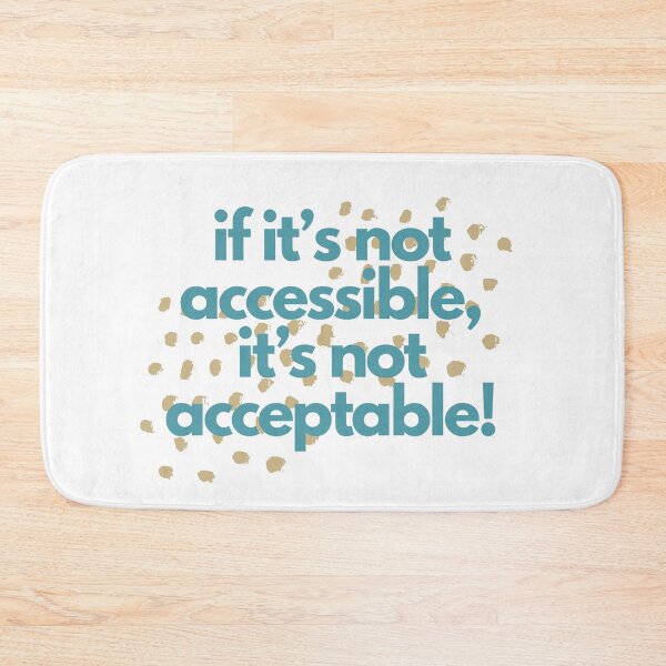 Item preview, if it's not accessible, it's not acceptable! designed and sold by audhdmuslimah.