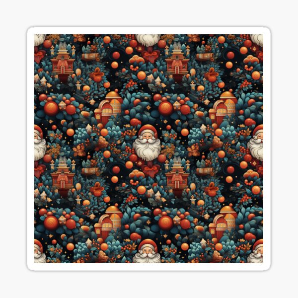 Cheerful Christmas Santa Sticker