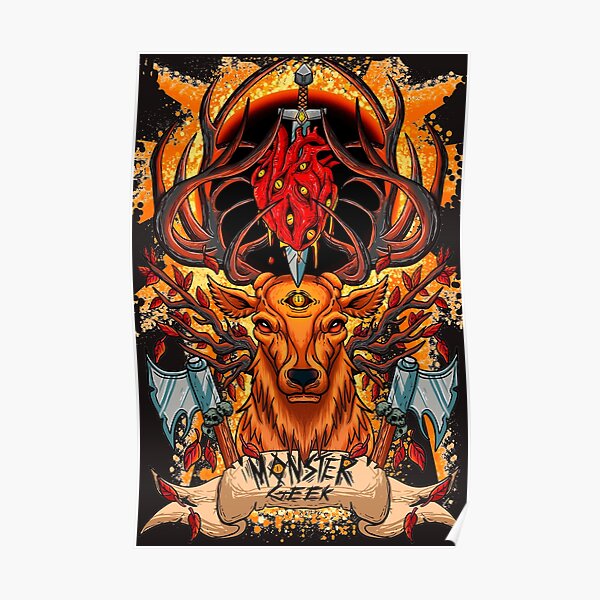 Blood Eclipse Heart Poster