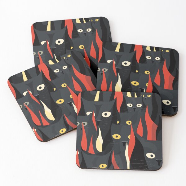 Item preview, Hell of a Black Cat Print designed and sold by Inky-Spiration.