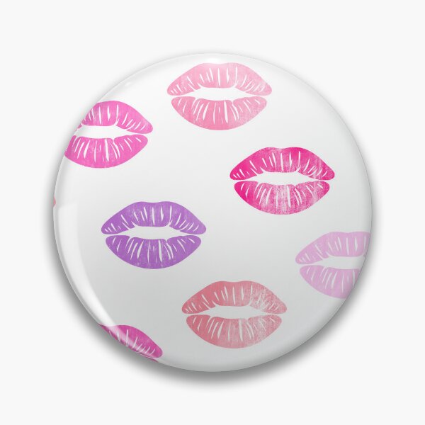 Item preview, smooches - pink and purple on white designed and sold by littlearrow.