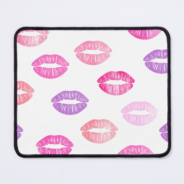 Item preview, smooches - pink and purple on white designed and sold by littlearrow.