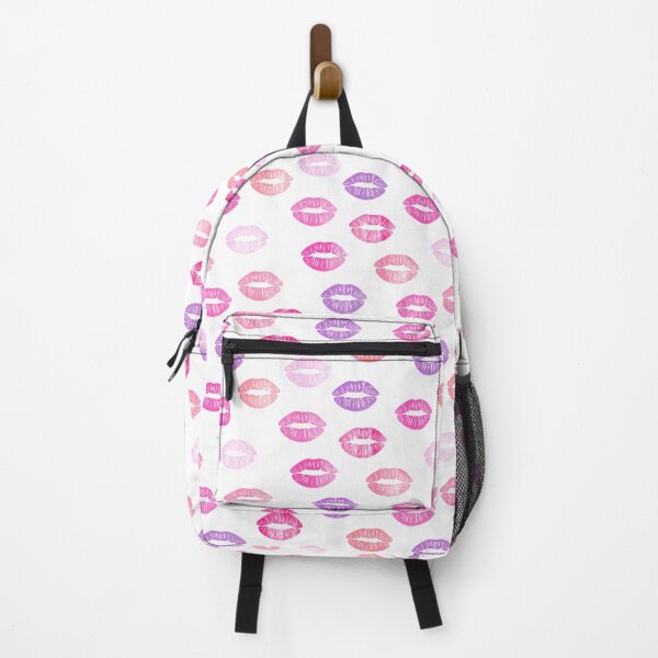 Item preview, smooches - pink and purple on white designed and sold by littlearrow.