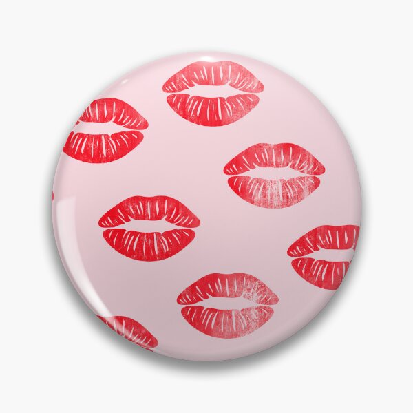 Item preview, smooches - red on pink designed and sold by littlearrow.