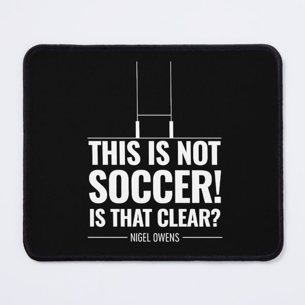 Item preview,  Funny Rugby Referee quote this is not soccer designed and sold by Bubsart78.