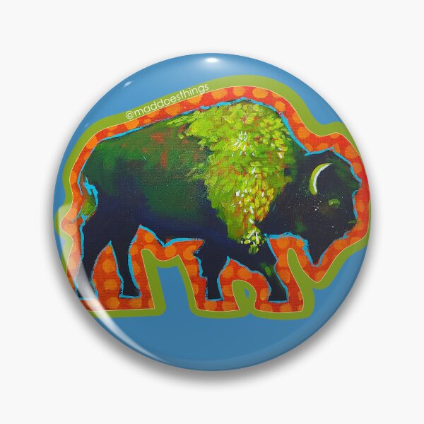 Item preview, My Neighbor the Bison with Polka Dots Cutout designed and sold by Mad World Art Ltd. Co..