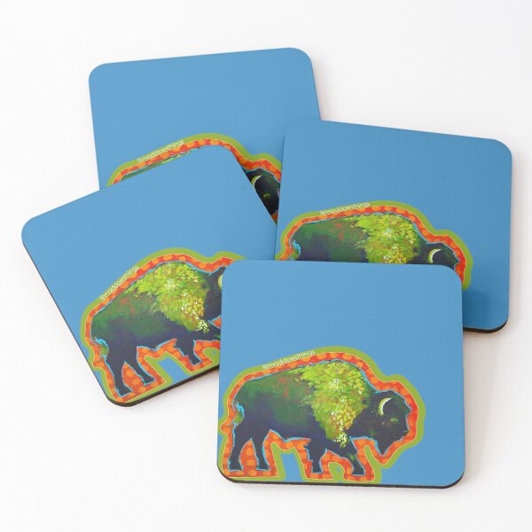 Item preview, My Neighbor the Bison with Polka Dots Cutout designed and sold by Mad World Art Ltd. Co..