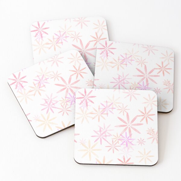Item preview, Pink abstract flowers pattern designed and sold by Kate1art.