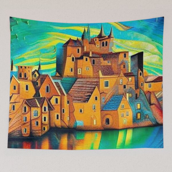 Item preview, Medieval Townscape 3 designed and sold by George Hutton Hunter.