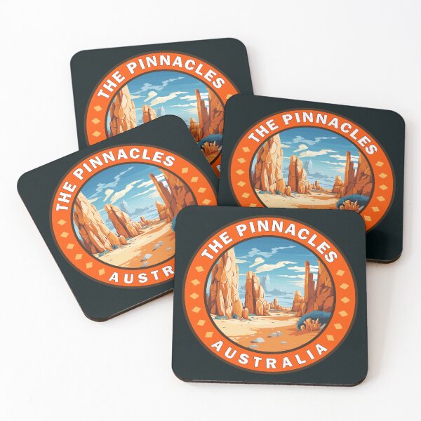 Item preview, The Pinnacles Western Australia Travel Art Badge designed and sold by KrisSidDesigns.