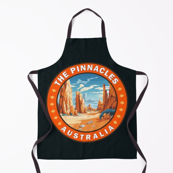 Item preview, The Pinnacles Western Australia Travel Art Badge designed and sold by KrisSidDesigns.