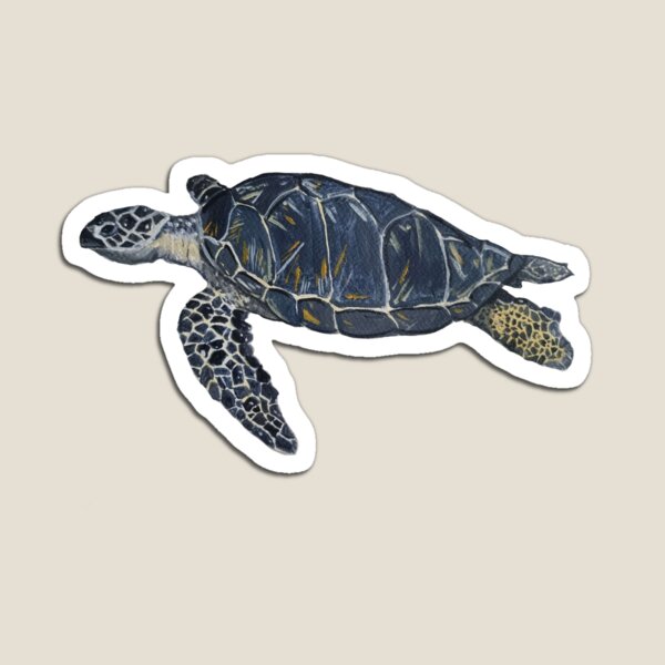 Vista previa del artículo con la obra «Tortuga, Costeo», diseñado y vendido por emmalouisepaint.
