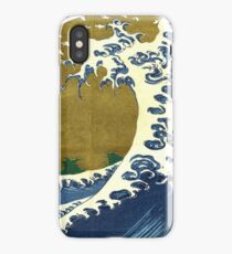 Japanese surf wave iPhone Case