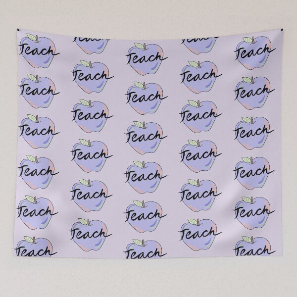 Item preview, Purple Apple: TEACH designed and sold by scarletsunrise.