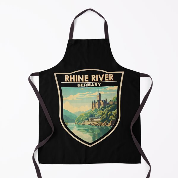 Item preview, Rhine River Germany Section Travel Art Badge designed and sold by KrisSidDesigns.