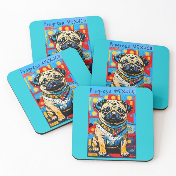 Item preview, Pug en México 8 PROGRESO designed and sold by RedBluffTraders.