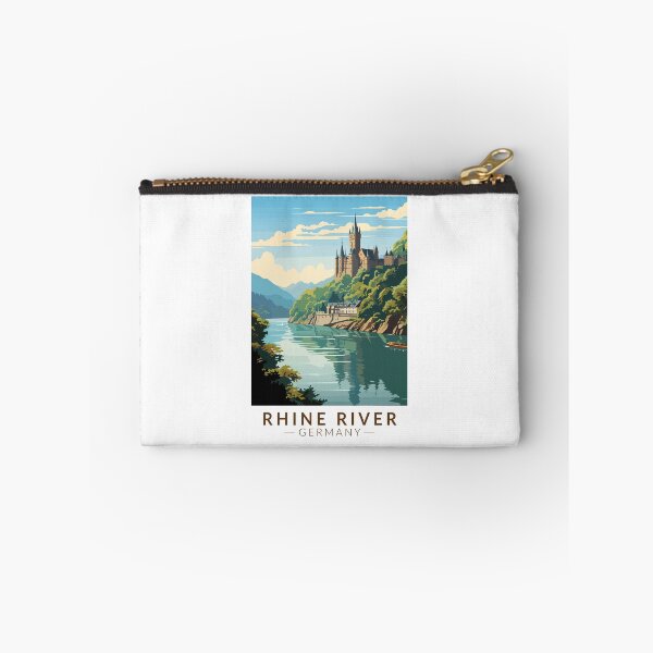 Item preview, Rhine River Germany Section Travel Art Vintage designed and sold by KrisSidDesigns.