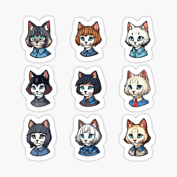 The Distinguished Kitties Collective Sticker