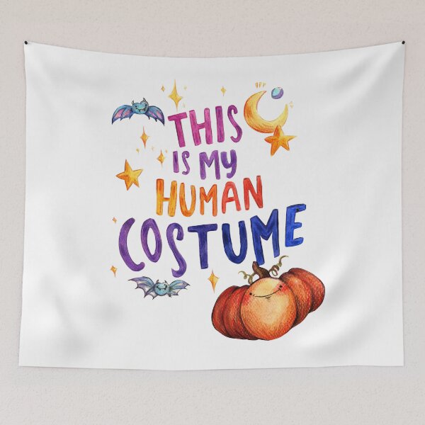 Item preview, Halloween pumpkin cute monsters hand-painted watercolour quote designed and sold by carlottamascolo.