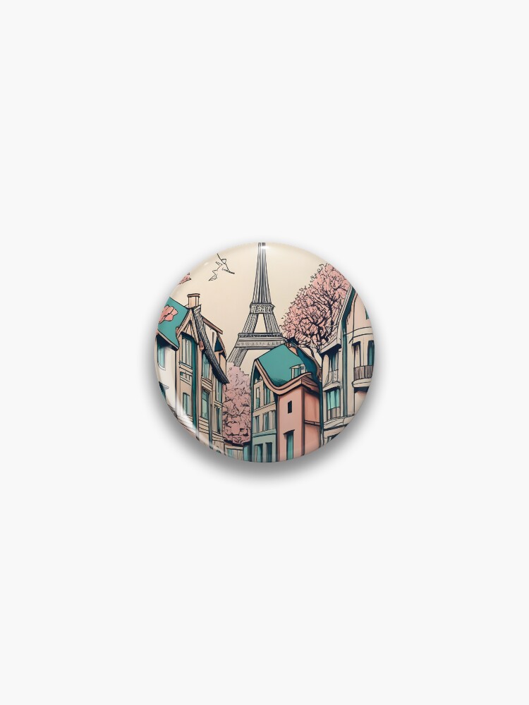Thumbnail 1 of 3, Pin, Old Traditional French house Chateaux Homes, minimalistic ink drawing designed and sold by Patricks-Art.