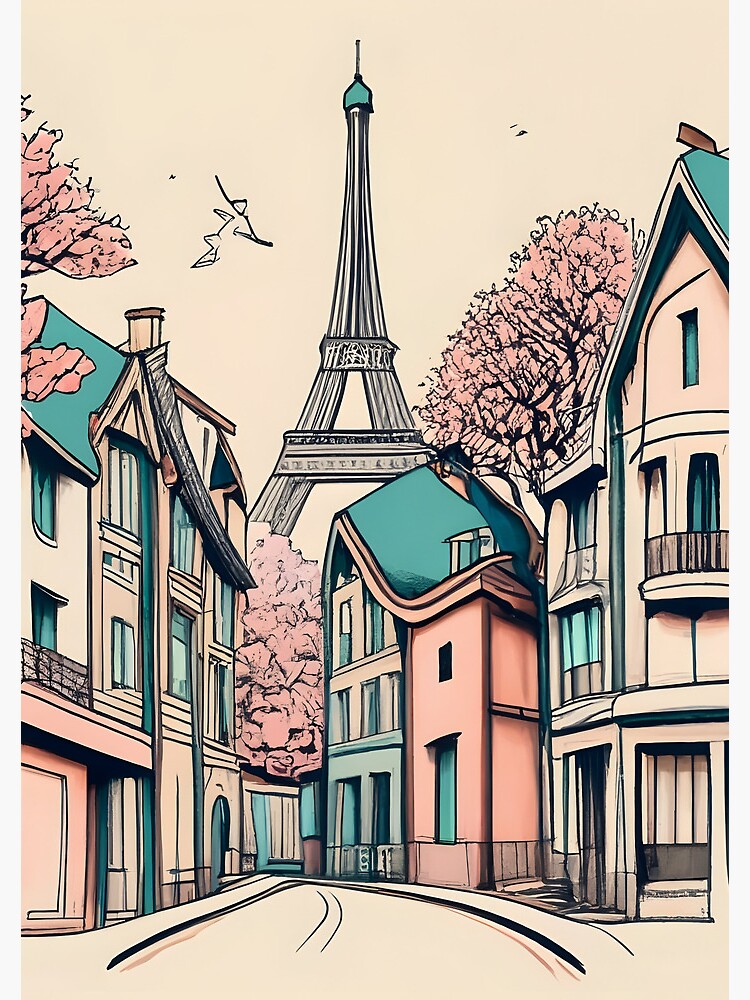 Thumbnail 3 of 3, Journal, Old Traditional French house Chateaux Homes, minimalistic ink drawing designed and sold by Patricks-Art.