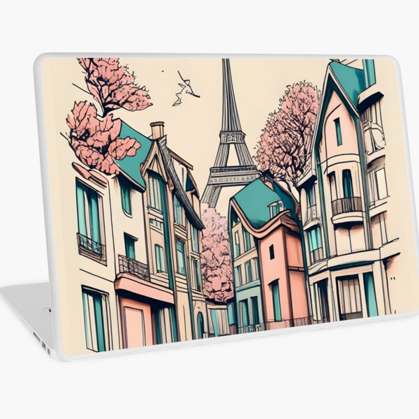Item preview, Old Traditional French house Chateaux Homes, minimalistic ink drawing designed and sold by Patricks-Art.