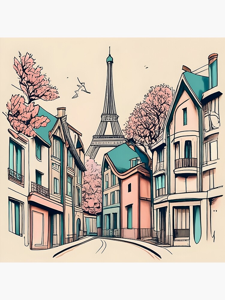 Thumbnail 2 of 2, Tote Bag, Old Traditional French house Chateaux Homes, minimalistic ink drawing designed and sold by Patricks-Art.
