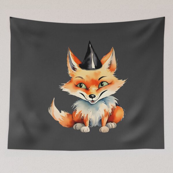 Item preview, The Little Fox Is Ready for Halloween Party designed and sold by BloomCatB.