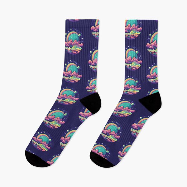 Item preview, Cute vaporwave galaxy view from a planet designed and sold by FuturITsic.Synthography.