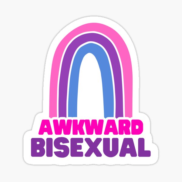 Awkward Bisexual Sticker