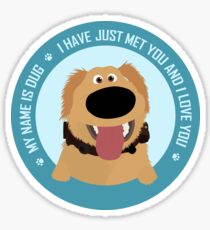 Dug Quote Circle Sticker