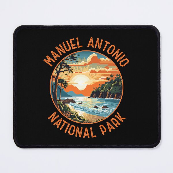Item preview, Manuel Antonio National Park Retro Distressed Circle designed and sold by KrisSidDesigns.