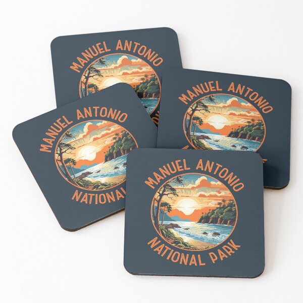 Item preview, Manuel Antonio National Park Retro Distressed Circle designed and sold by KrisSidDesigns.