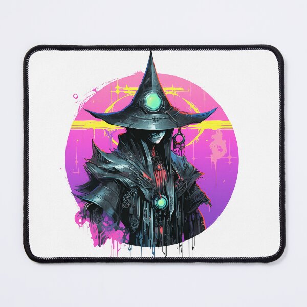 Item preview, Cyberpunk Witch in Neon Colors designed and sold by SchorlCraft.