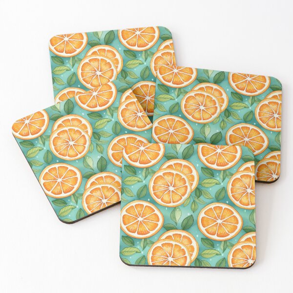 Item preview, Water color Orange Slices Pattern designed and sold by HaHa-Prints.