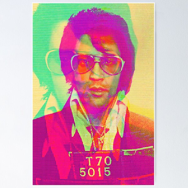 Vista previa del artículo con la obra «Foto policial de Elvis por SABRE», diseñado y vendido por sabreart.