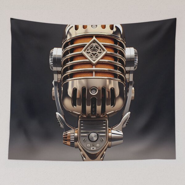 Item preview, Ornate Vintage Microphone designed and sold by dcrc.