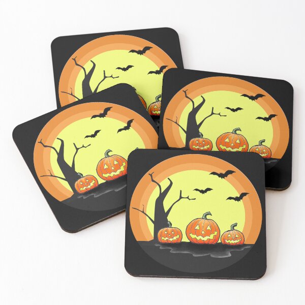 Item preview, Three pumpkins, Halloween scene designed and sold by mon-artist.