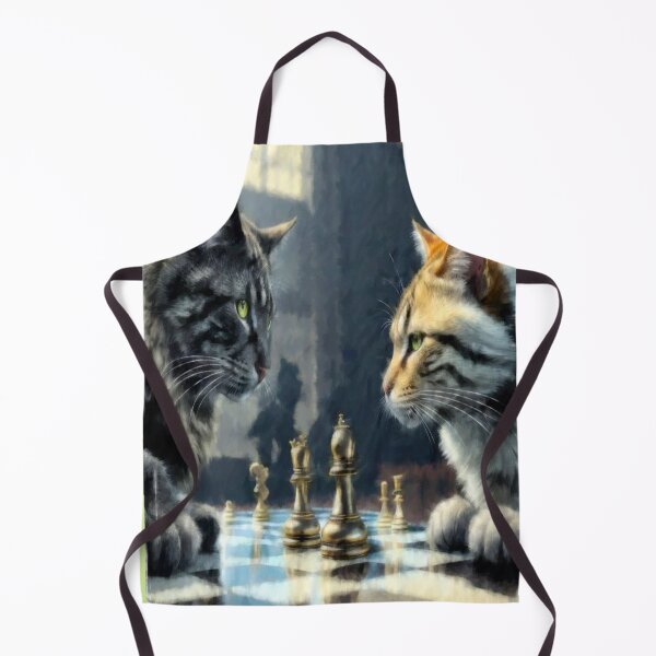 Item preview, Cats Play A Game of Chess designed and sold by kristalcurt.