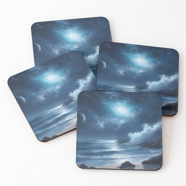 Item preview, Galaxy Surreal Landscape Watercolor designed and sold by My Artprintz.