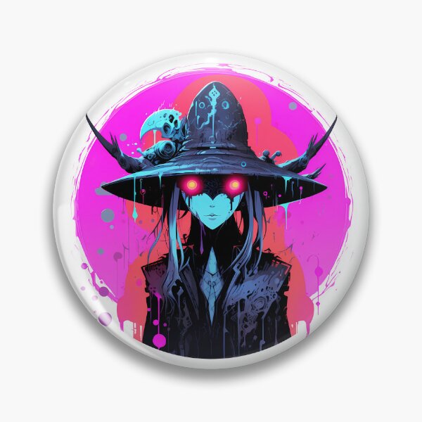 Item preview, Cyberpunk Witch in Neon Colors designed and sold by SchorlCraft.