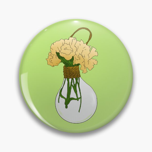 Aperçu de l'œuvre fleur dans l'ampoule créée et vendue par Berrybuck.