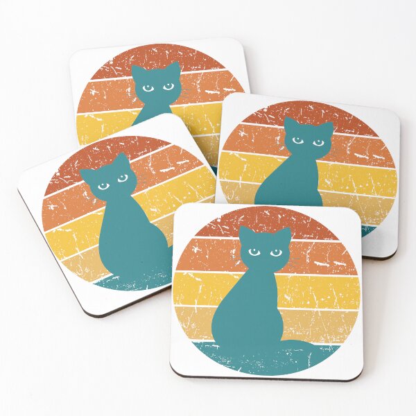Item preview, Vintage cat against a sunset backdrop designed and sold by PrzemekJAS.